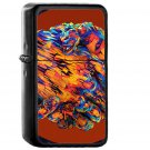 Shake Hand Illust Art Color - Oil Windproof Black Lighters Briquet Encendedor