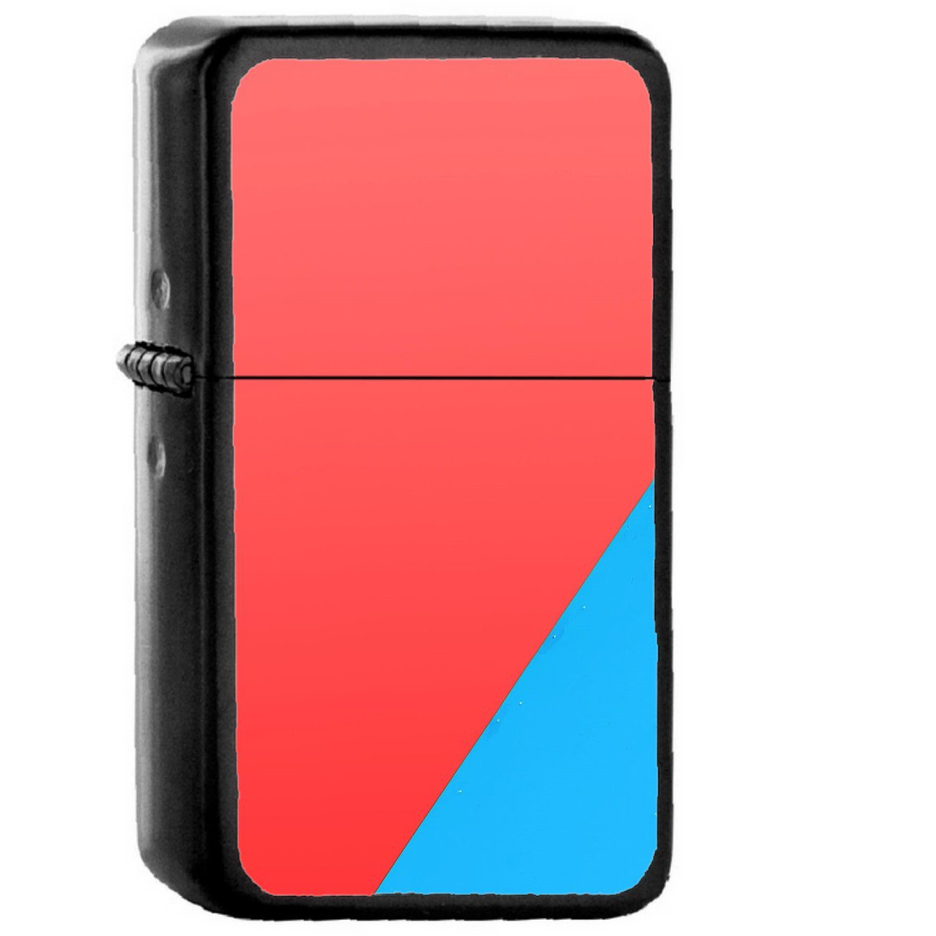 Simple Minimal Red Lillipop Android - Oil Windproof Black Lighters Briquet Encendedor