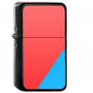 Simple Minimal Red Lillipop Android - Oil Windproof Black Lighters Briquet Encendedor