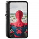 Spiderman Hero Marvel Art Illustration - Oil Windproof Black Lighters Briquet Encendedor
