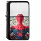 Spiderman Hero Marvel Illustration Art - Oil Windproof Black Lighters Briquet Encendedor
