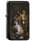 Star Wars R2 D2 Robot Film Art - Oil Windproof Black Lighters Briquet Encendedor