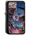 Teen Titans Cover Art Cartoon - Oil Windproof Black Lighters Briquet Encendedor