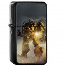 Transfromers Robot Film Illustration Art - Oil Windproof Black Lighters Briquet Encendedor