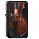 Violin Dark Instrument - Oil Windproof Black Lighters Briquet Encendedor