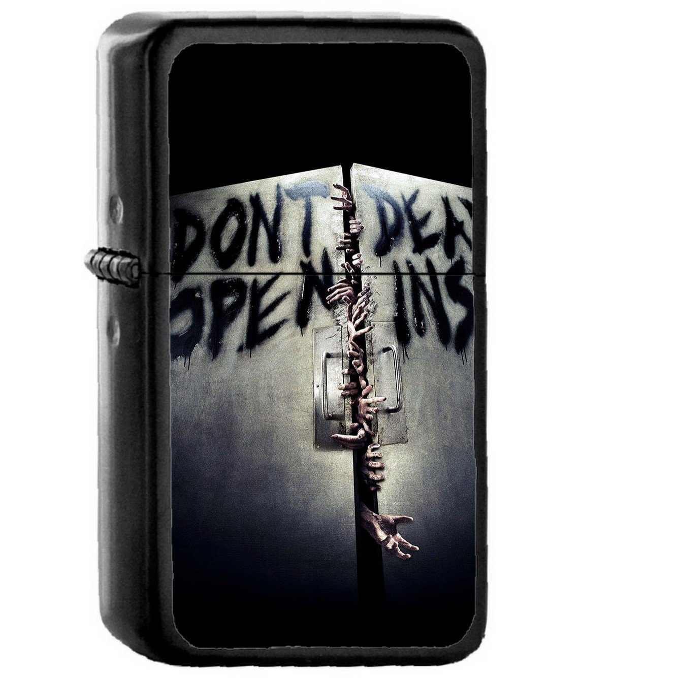 Walking Dead Inside Film Art - Oil Windproof Black Lighters Briquet Encendedor