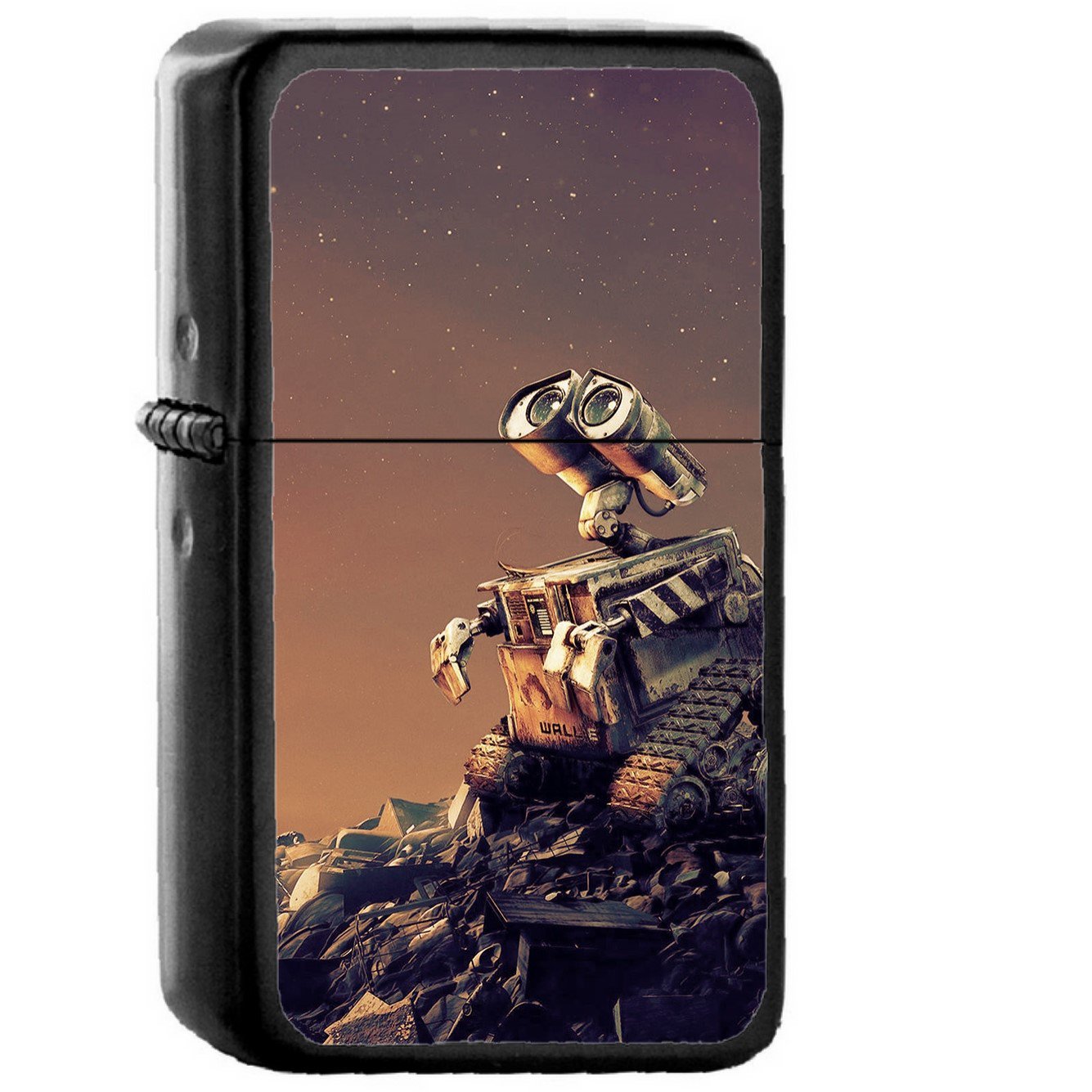 Wall E Disney Want Go Home Red Art - Oil Windproof Black Lighters Briquet Encendedor