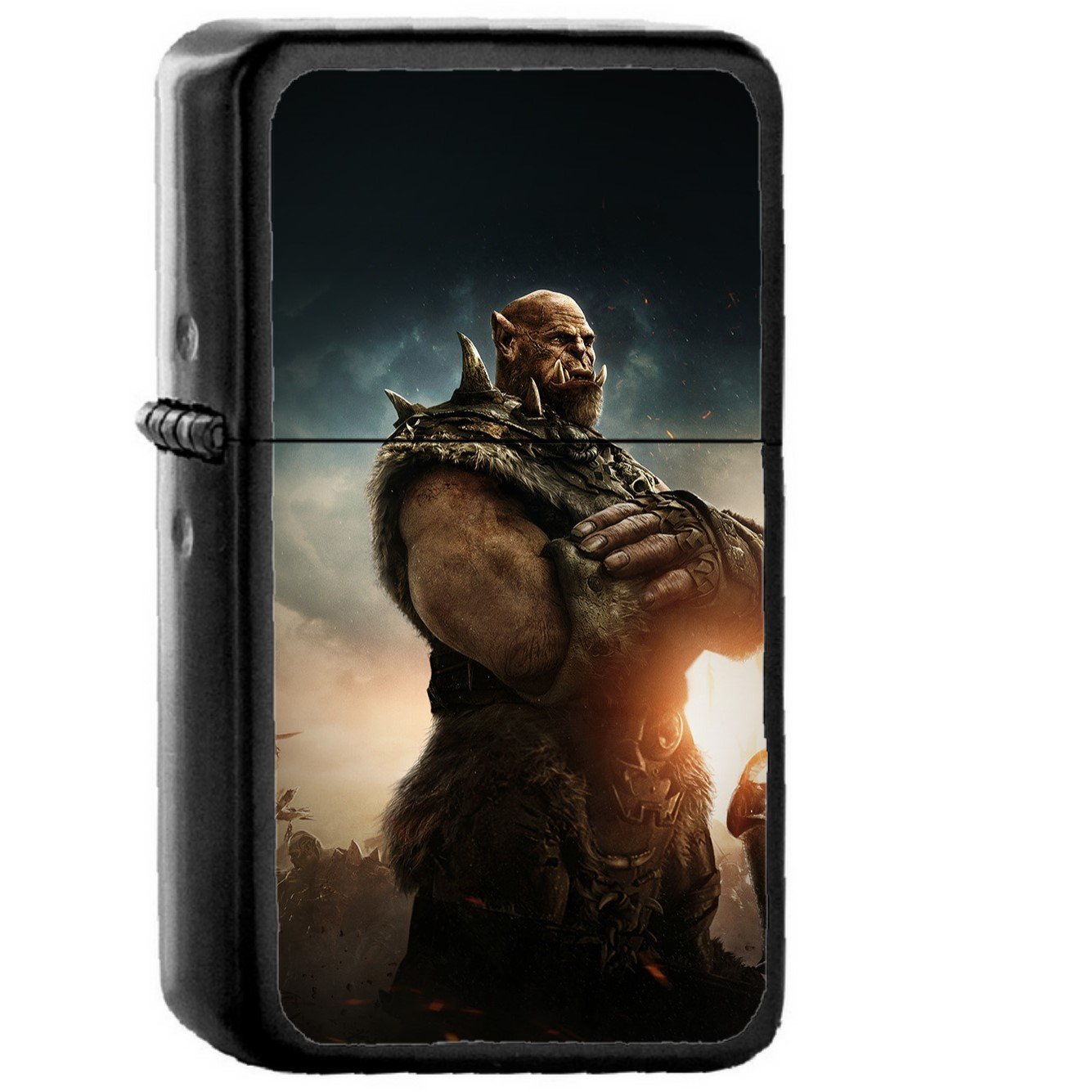 Warcraft Beginning Art Poster Game Hero - Oil Windproof Black Lighters Briquet Encendedor