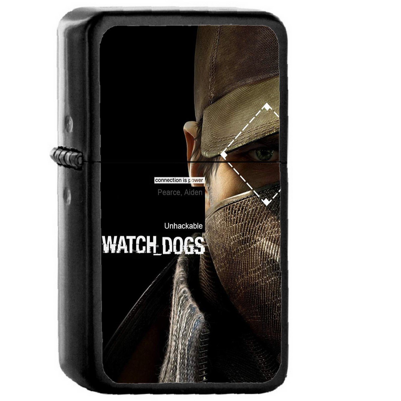 Watchdogs Pearce Aiden Connection Is Power - Oil Windproof Black Lighters Briquet Encendedor