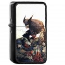 Wolverine Illustration Art Toronto Revolver Hero - Oil Windproof Black Lighters Briquet Encendedor