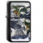World Map America Eartch - Oil Windproof Black Lighters Briquet Encendedor