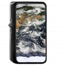 World Map Asia Oceania Earth - Oil Windproof Black Lighters Briquet Encendedor