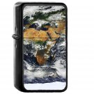 World Map Europe Africa Earth - Oil Windproof Black Lighters Briquet Encendedor