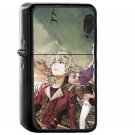 18c Picnic Boy Girl Illust - Oil Windproof Black Lighters Briquet Encendedor