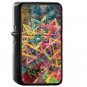 Abstract Psychedelic Art Illust - Oil Windproof Black Lighters Briquet Encendedor