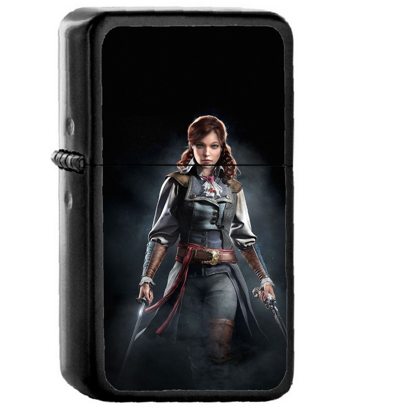 Assassin's Creed Unity Elise Game - Oil Windproof Black Lighters Briquet Encendedor