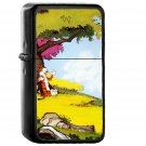 Calvin And Hobbes After Nap - Oil Windproof Black Lighters Briquet Encendedor