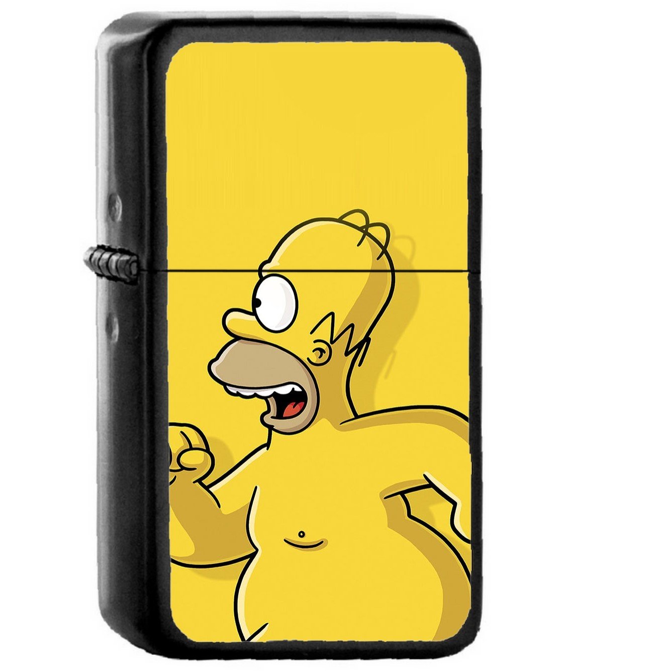 Catch Homer If You Can Homer Simpsons Illust - Oil Windproof Black Lighters Briquet Encendedor