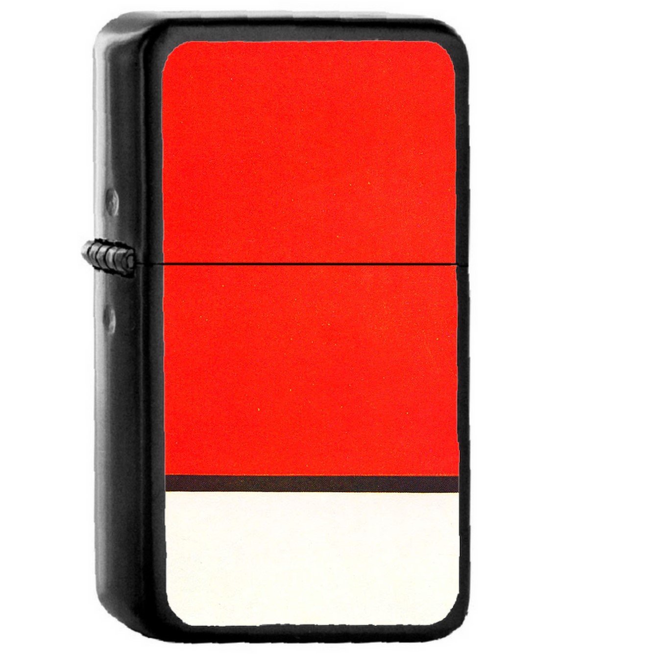 Composition With Rby Illust - Oil Windproof Black Lighters Briquet Encendedor