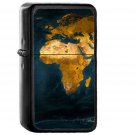 Europe And Africa Worldmap - Oil Windproof Black Lighters Briquet Encendedor