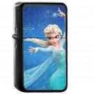 Frozen Elsa Disney Illust - Oil Windproof Black Lighters Briquet Encendedor