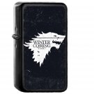 Game Of Thrones Winter Is Coming - Oil Windproof Black Lighters Briquet Encendedor