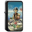 Gorillaz Boat Illust Music - Oil Windproof Black Lighters Briquet Encendedor