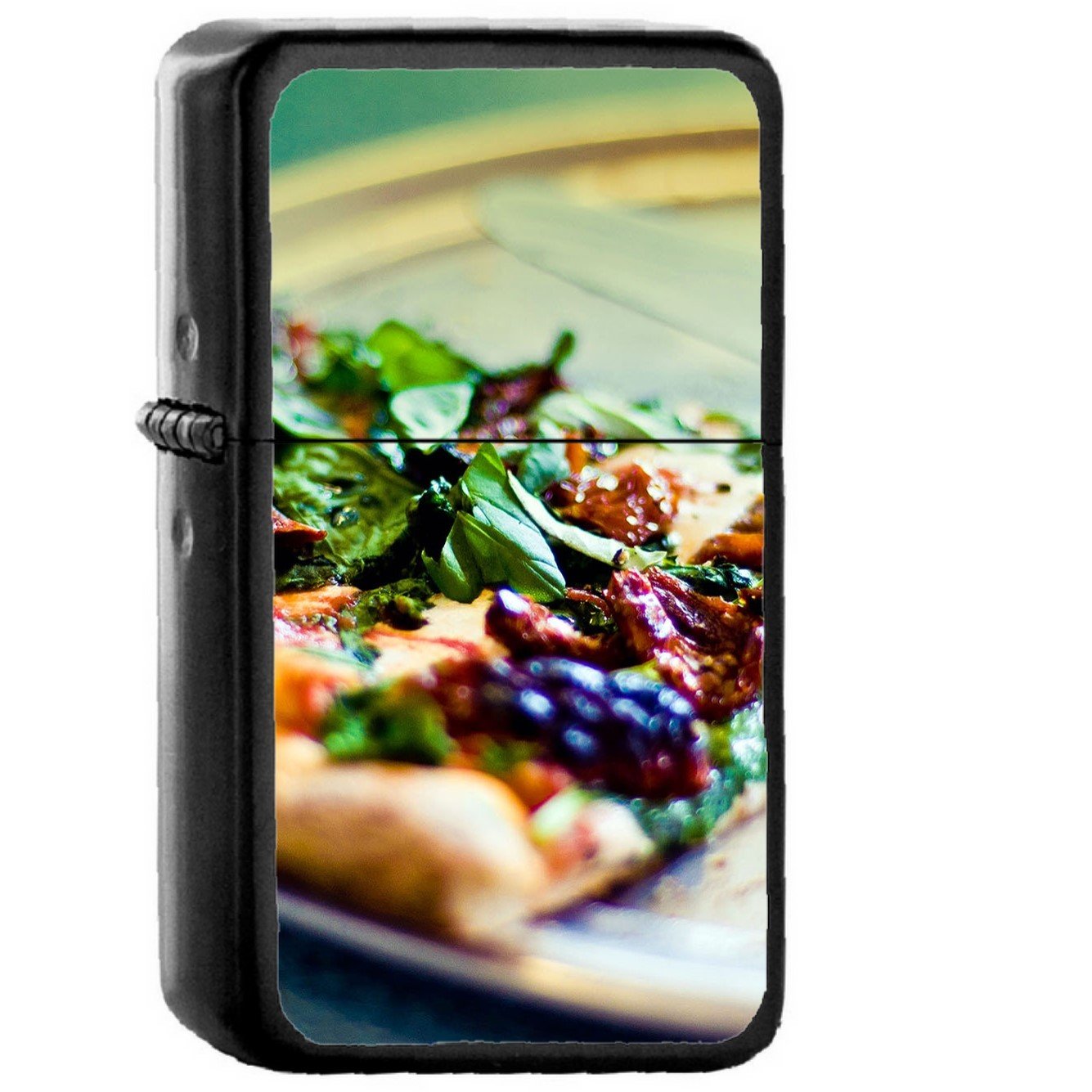 Oven Brick Pizza - Oil Windproof Black Lighters Briquet Encendedor