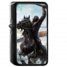 Planet Of Apes Film Illust - Oil Windproof Black Lighters Briquet Encendedor