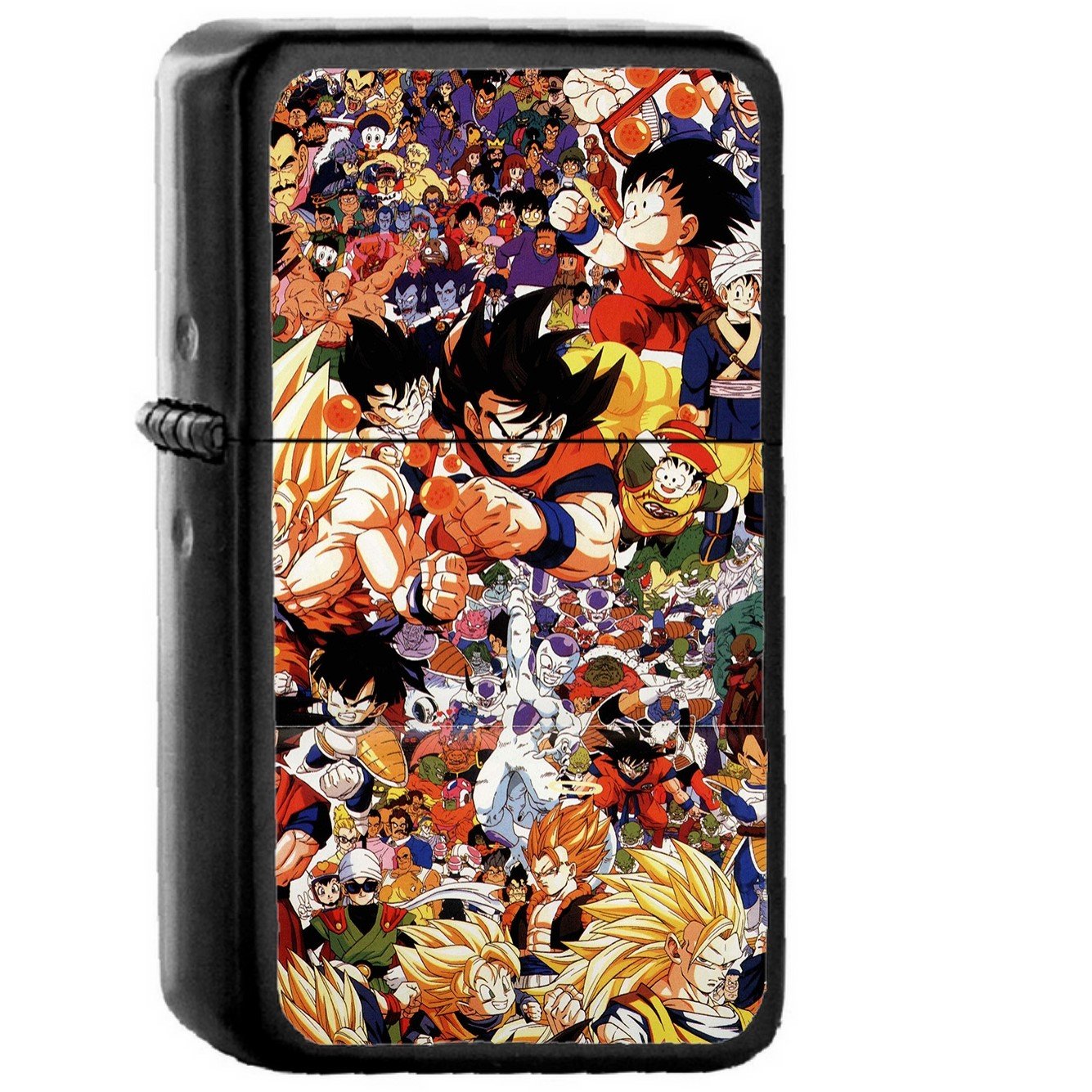 A Dragonball Full Art Illust Game Anime - Oil Windproof Black Lighters Briquet Encendedor