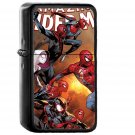 Amazing Spiderman Marvel Art Hero Film Anime - Oil Windproof Black Lighters Briquet Encendedor