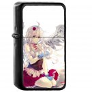 Angel Anime Girl Art Illust - Oil Windproof Black Lighters Briquet Encendedor