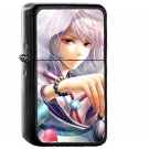 Anime Art Illustration Brush - Oil Windproof Black Lighters Briquet Encendedor