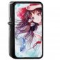 Anime Art Paint Girl Cute - Oil Windproof Black Lighters Briquet Encendedor