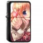 Anime Girl Illust Art Eji - Oil Windproof Black Lighters Briquet Encendedor