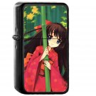 Anime Girl Japan Art Cute - Oil Windproof Black Lighters Briquet Encendedor