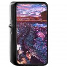 Anime Night Art Sunset Lovely Illustration Flare - Oil Windproof Black Lighters Briquet Encendedor
