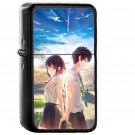 Anime Yourname Sky Illustration Art - Oil Windproof Black Lighters Briquet Encendedor