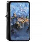 Cloud Town Fantasy Anime Liang Xing Illustration Art - Oil Windproof Black Lighters Briquet Encendedor