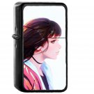 Girl Anime Drawing Painting Ilya Art Illustration - Oil Windproof Black Lighters Briquet Encendedor