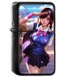 Hero Overwatch Diva Anime Art Illustration Game - Oil Windproof Black Lighters Briquet Encendedor