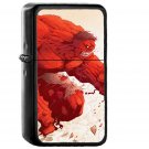 Hulk Anime Tonton Revolver Illustration Art Red Hero - Oil Windproof Black Lighters Briquet Encendedor