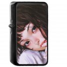 Ilya Face Anime Girl Art - Oil Windproof Black Lighters Briquet Encendedor