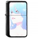 Ilya Girl Anime Face Drawing Painting Art Illustration - Oil Windproof Black Lighters Briquet Encendedor