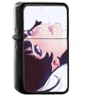 Ilya Kuvshinov Face Girl Illustration Art - Oil Windproof Black Lighters Briquet Encendedor