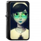 Ilya Kuvshinov Girl Illustration Art Blue - Oil Windproof Black Lighters Briquet Encendedor