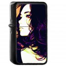 Ilya Kuvshinov Lady Girl Illustration Art - Oil Windproof Black Lighters Briquet Encendedor