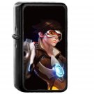 Ilya Kuvshinov Overwatch Tracer Hero Game Illustration Art - Oil Windproof Black Lighters Briquet Encendedor