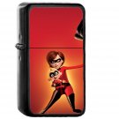 Incredibles Disney Poster Anime Hero Art Illustration - Oil Windproof Black Lighters Briquet Encendedor