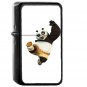 Kung fu Panda Animal Dreamworks Kick Cute Anime - Oil Windproof Black Lighters Briquet Encendedor